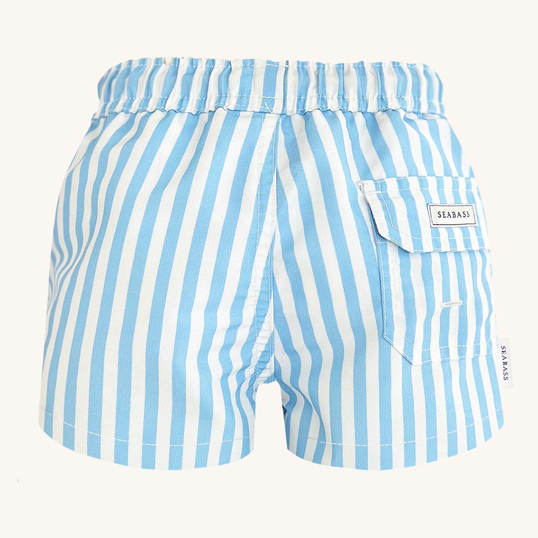 Männer UV Badeshort Forte dei Marmi - Blaue Streifen