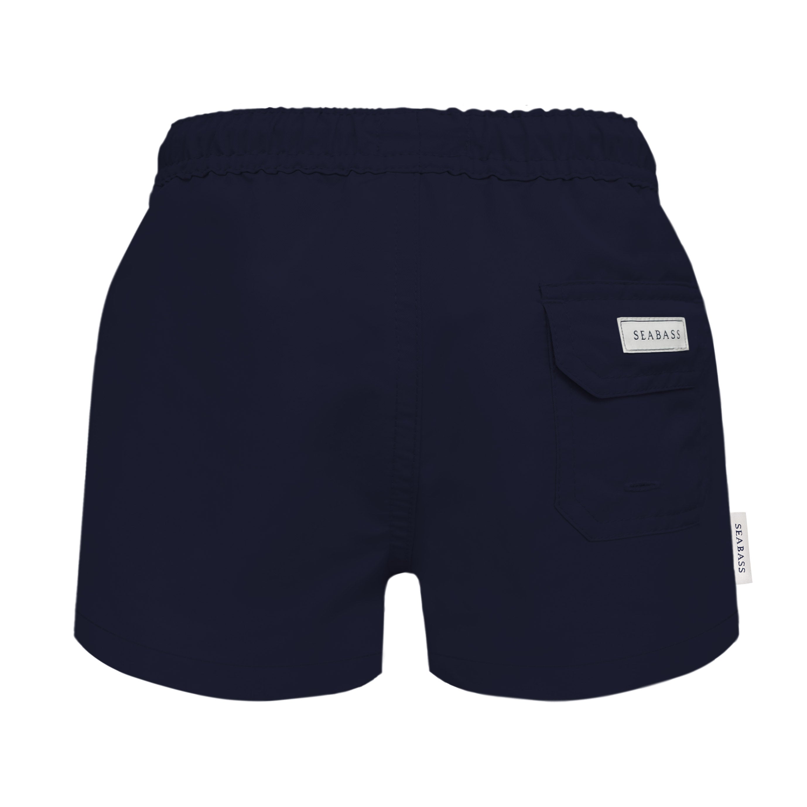 Jungs UV Badeshort Marineblau - einfarbig