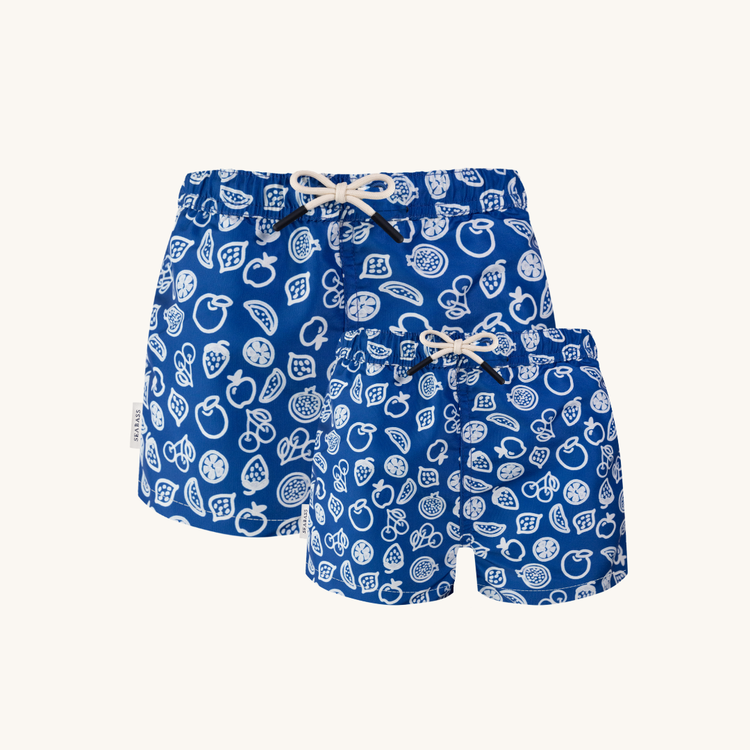 Jungs UV Badeshort Portofino - Grüne Streifen