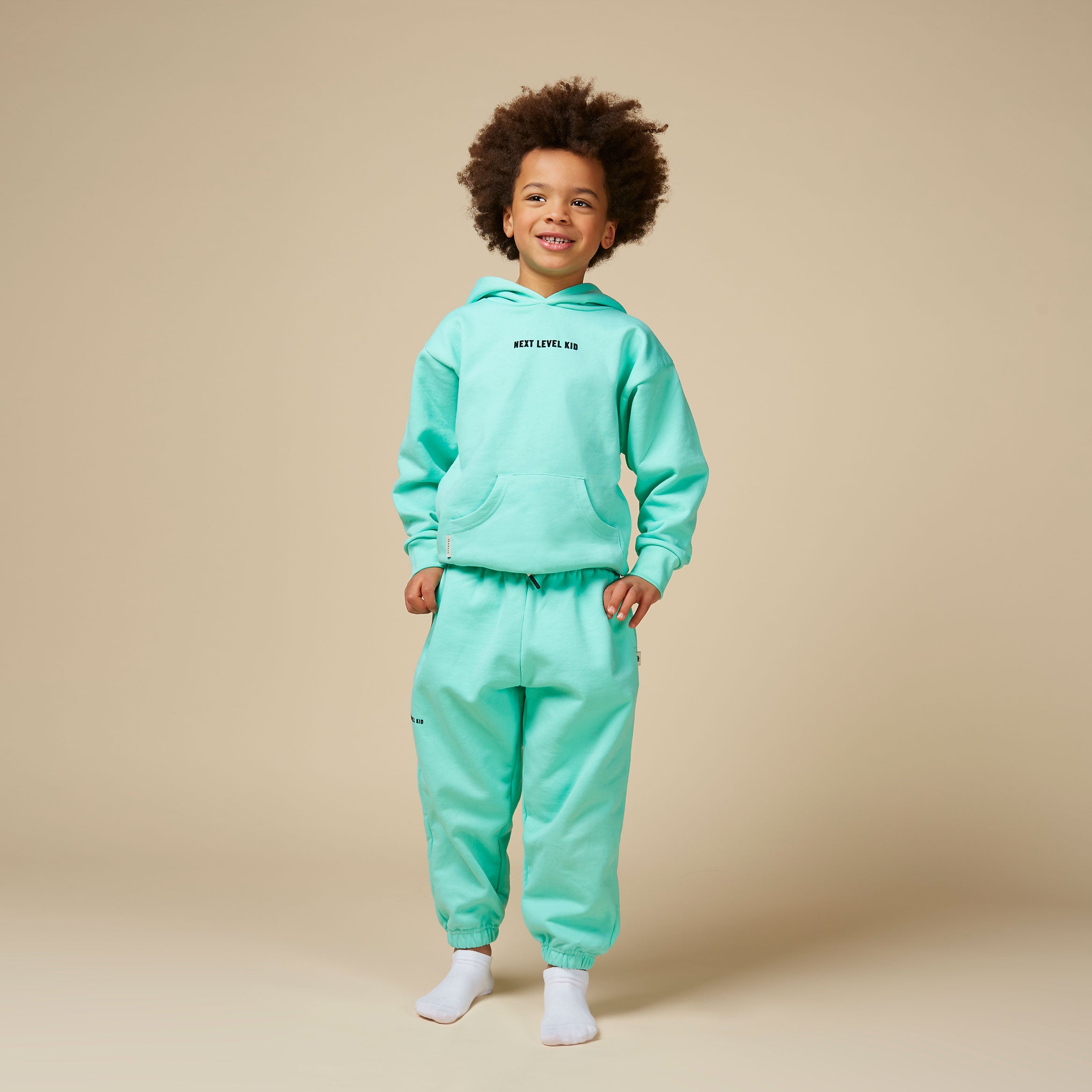 Next Level Kid Hoodie Neo Mint